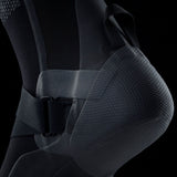 ION Collision Vest Element Side Zip 2026, Schutzweste in Schwarz mit strukturiertem Neopren, Seitlicher Reißverschluss, Detailansicht
