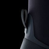 ION Collision Vest Element Side Zip 2026 schwarz mit Seitenreißverschluss, Detailansicht Schulterbereich und Träger