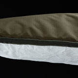 ION Collision Vest Element Side Zip 2026 in Khaki mit Seitenverschluss, Detailaufnahme der Materialstruktur
