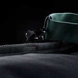 ION Collision Vest Element Side Zip 2026 in Grün mit Seitenreißverschluss, Detailansicht der Verschlüsse und Materialstruktur
