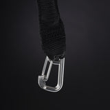 ION Water Beanie Neo Logo unisex 2026, schwarze Neopren-Mütze mit Karabiner-Detail, Nahaufnahme