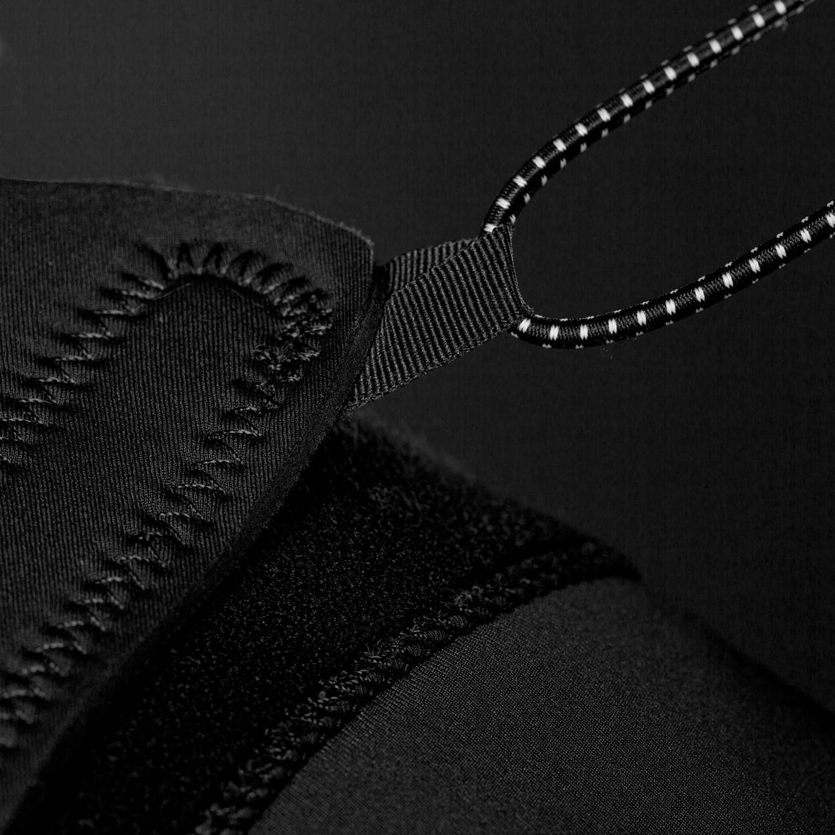 ION Collision Vest Element Side Zip 2026 schwarz, Seitenreißverschluss und Neoprenmaterial, Detailansicht