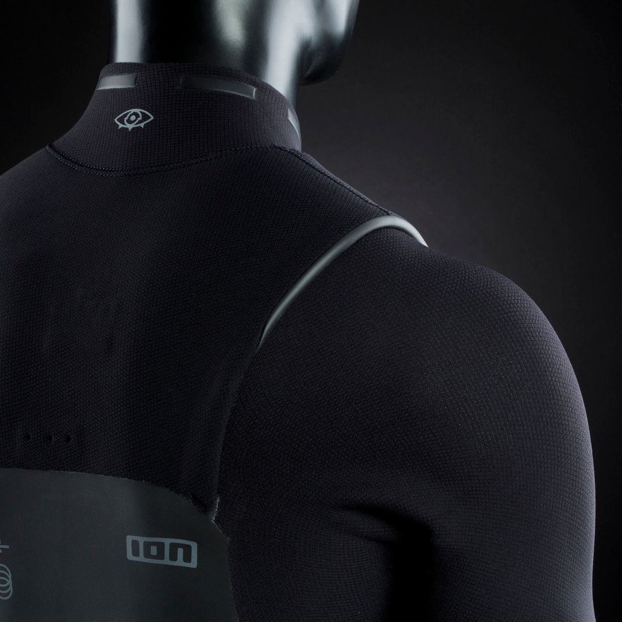 ION Collision Vest Element Side Zip 2026 schwarz mit Seitenreißverschluss, Rückenansicht