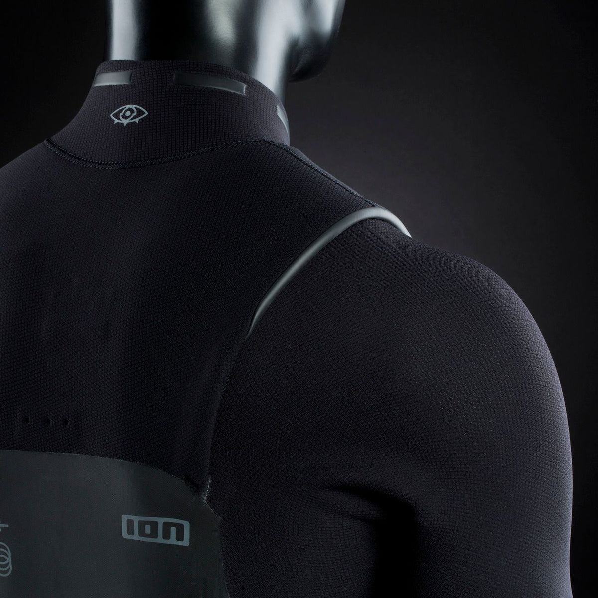 ION Collision Vest Element Side Zip 2026 schwarz mit Seitenreißverschluss, Rückenansicht