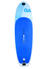GA Start HD School Board 2026 Stand-Up Paddleboard in Blau und Weiß mit Griffmulden, Draufsicht