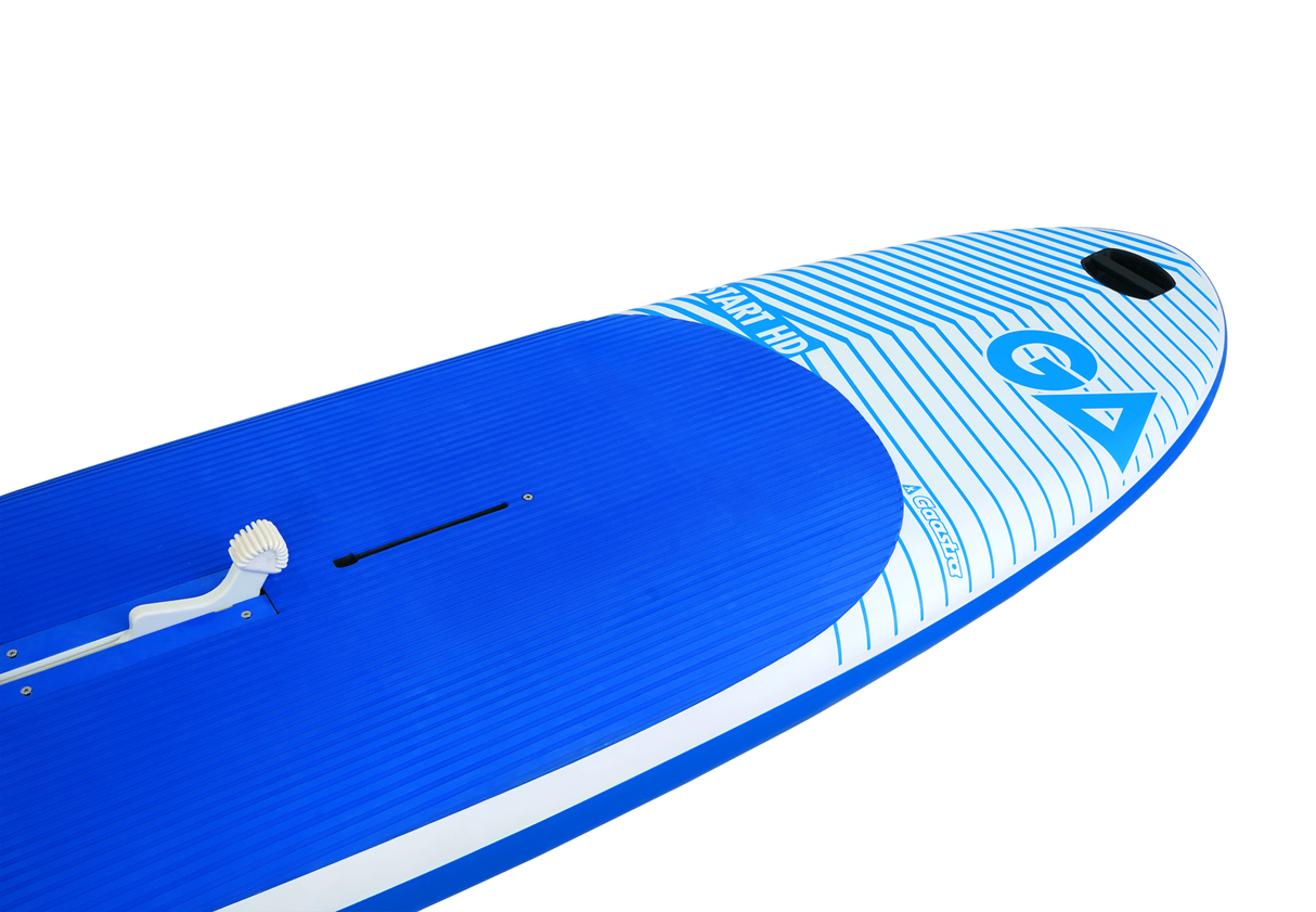 GA Start HD School Board 2026 Blau-weiß Wakeboard mit Finne, Draufsicht Detail