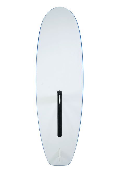 GA Start HD School Board 2026 Surfboard weiß mit blauem Rail Draufsicht