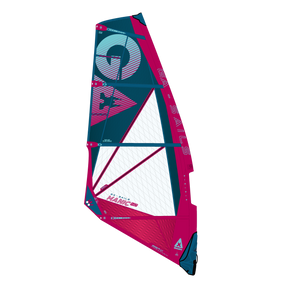 GA-Sails 2026 Manic-HD Windsegel in Pink, Petrol und Weiß, Frontansicht