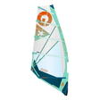 GA-Sails 2026 BOOST Windsegel in Weiß, Türkis und Orange mit orangem Logo, Frontansicht auf weißem Hintergrund