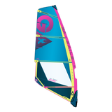 GA-Sails Pure 2026 Windsegel in Blau, Magenta und Gelb mit farbigen Paneelen, Frontansicht