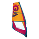 GA-Sails Pure 2026 Windsegel orange rot blau mit Logo und Markendetails, Frontalansicht