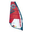 GA-Sails 2026 Matrix Windsegel Rot-Blau mit Mesh-Panelen, Frontalansicht