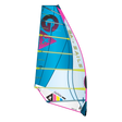 GA-Sails 2026 Vapor Windsegel, blau-magenta mit gelben Details, Ansicht von vorne