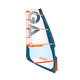 GA-Sails 2026 Foxx Windsegel, weiß mit blauem und orange Muster, Frontansicht