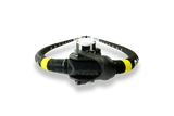 GA Booms 100% Carbon Wave 2026 Waveboardboom schwarz-gelb aus Karbon Frontalansicht