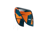 GA-Kites Spark 2026 Lenkdrachen orange-blau mit Streben und Leinen, Frontalansicht