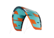 GA-Kites Pure 2026 Kitesegel türkis-orange mit Luftkammern und Verstärkungen, Frontansicht