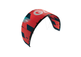 GA-Kites Pure 2026 Kitesegel rot-schwarz mit Designelementen, Frontalansicht