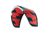 GA-Kites Pure 2026 Kiteschirm rot-schwarz mit weißen Leinen, Frontalansicht