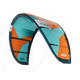 GA Kites MAX 2026 Lenkdrachen orange-türkis mit schwarzen Verstrebungen, Frontalansicht