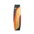 GA Watts Kiteboard 2026 mit schwarzem Rand, rotem und gelbem Holzdesign, Draufsicht
