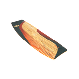GA Kiteboard Watts Bd 2026 mit Holzoberfläche, schwarzen Kanten und rotem Design, Draufsicht