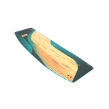 GA 2026 Kiteboard Blend in Grün und Holz, Draufsicht, Wassersportboard mit strukturierter Oberfläche