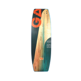 GA 2026 Kiteboard Blend Bd, Holz-Hybrid-Design, orange-blau-beige, Draufsicht