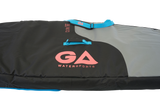 GA 2026 Wing Board Bag Sidewall, schwarze Schutztasche mit grauem und blauem Design, gepolstert, Seitenperspektive