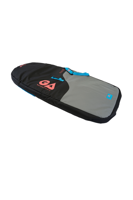 GA 2026 Wing Board Bag Sidewall, Schwarz-Grau mit blauen Akzenten, gepolsterte Schutztasche, Seitenansicht