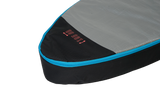 GA Wing DW Board Bag Sidewall 2026, grau-schwarz mit blauer Kante, Detailansicht der Seitenwand