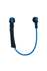 GA Fixed Adjustable Harness lines 2026 blau mit schwarzen Anschlüssen, Frontansicht