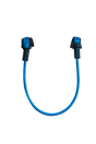 GA Fixed Harness Lines 2026 Kiteboard Leinen blau mit schwarzen Befestigungen, Frontalansicht