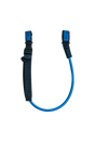 GA Quick Adjustable Harness lines 2026 blau mit schwarzen Griffen, Trapezgurt-Verbindungsleine, Frontalansicht