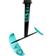 GA Foil ALU Windsurf Set Hybrid 90 2026 mit türkisen Folien und schwarzem Mast, Draufsicht