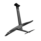 GA Foil CARBON UHM 85 Wing Foil 2026, schwarzes Carbon-Tragflächensystem mit Mast und Fuselage, Seitenansicht