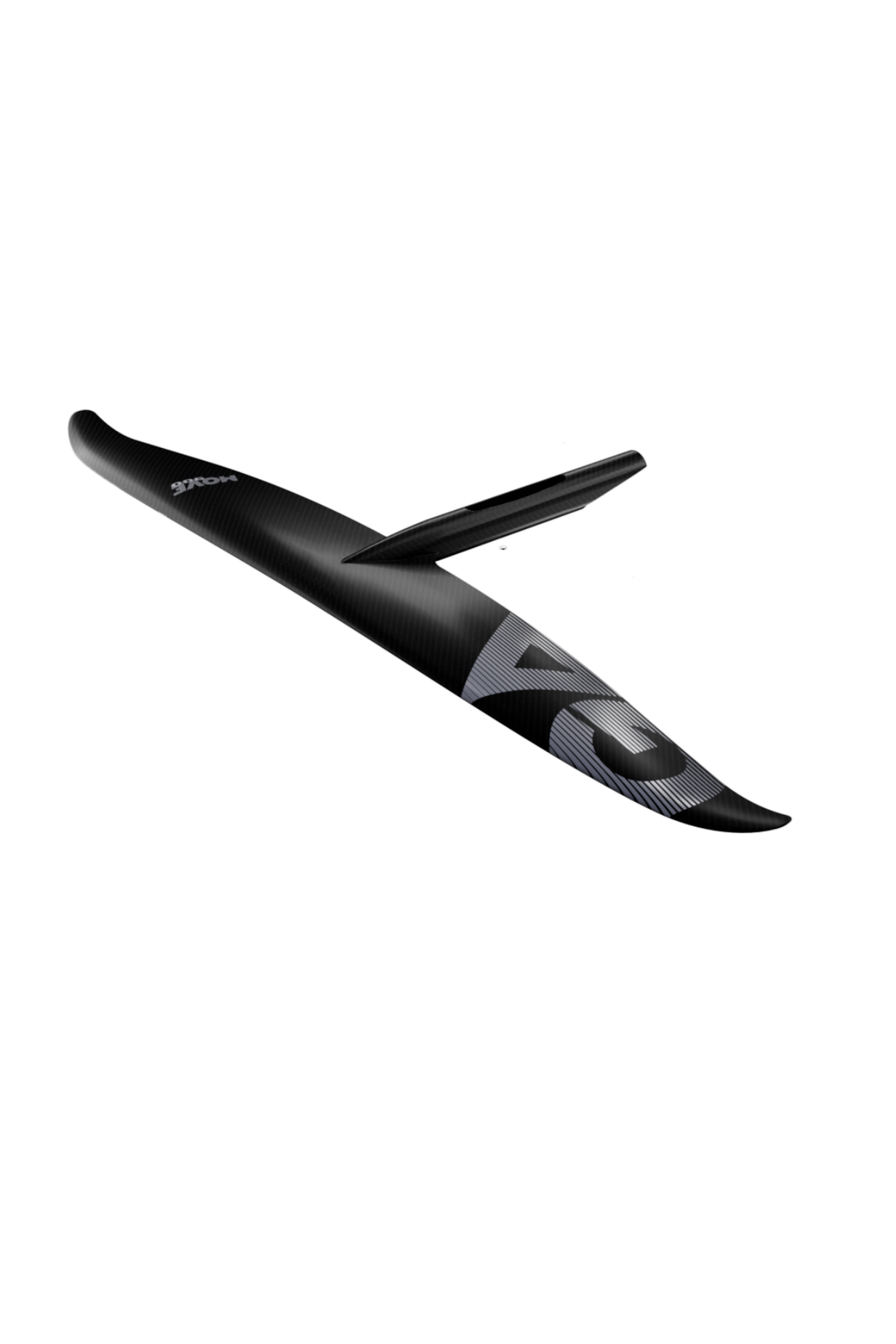 GA 2026 Foil Front Wing MOVE schwarz, Frontansicht mit Flügeln und Schaft