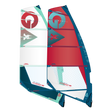 GA Sails Hybrid Complete Rig LTD MTE 2026 Windsegel rot blau mint Frontalansicht