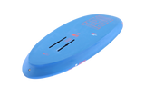 Tabou 2026 Tiny HD Waveboard in Blau mit schwarzen Griffen, Seitenansicht auf weißem Hintergrund