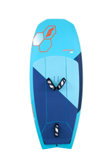 Tabou 2026 Pocket Wing Foil MTE Tragflügelbrett in Blau und Dunkelblau, Draufsicht mit sichtbaren Griffzonen und Befestigungspunkten