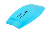Tabou 2026 Pocket Wing Foil MTE hellblaues Wingfoil Board mit schwarzen Finnen Slots, Draufsicht