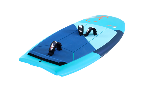 Tabou 2026 Pocket Wing Foil MTE, blau-türkis Tragflügel aus Carbon mit Fußschlaufen, Draufsicht