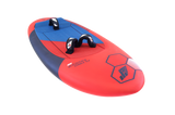 Tabou 2026 Flying Saucer Kiteboard rot-blau mit schwarzen Griffen, Draufsicht