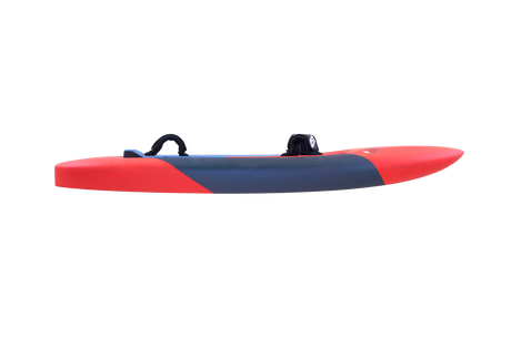 Tabou 2026 Flying Saucer Waveboard rot-dunkelblau Seitenansicht mit Griffen