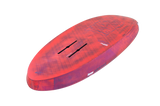 Tabou 2026 Flying Saucer TEAM rot-violettes Kiteboard mit Wabenstruktur, Draufsicht
