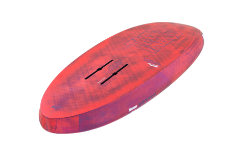 Tabou 2026 Flying Saucer TEAM rot-violettes Kiteboard mit Wabenstruktur, Draufsicht
