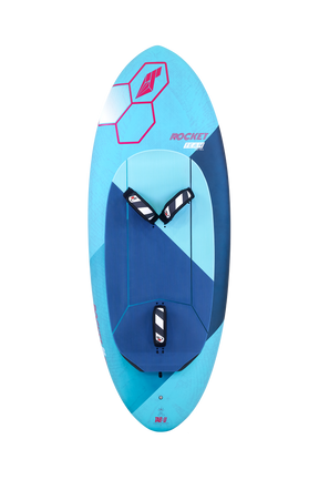 Tabou 2026 Rocket Wing Team Wingfoil Board in Hellblau und Dunkelblau, Draufsicht