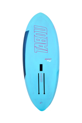 Tabou 2026 Rocket Wing Team Wingfoil Board, hellblau mit dunkelblauen Streifen, Draufsicht
