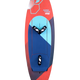 Tabou 2026 Super Yaka TEAM Wakeboard rot blau mit geometrischem Design Draufsicht