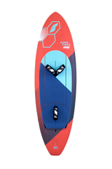 Tabou 2026 Super Yaka TEAM Wakeboard rot blau mit geometrischem Design Draufsicht